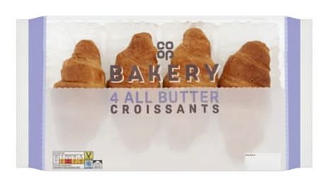 Co-op Bakery 4 All Butter Croissants