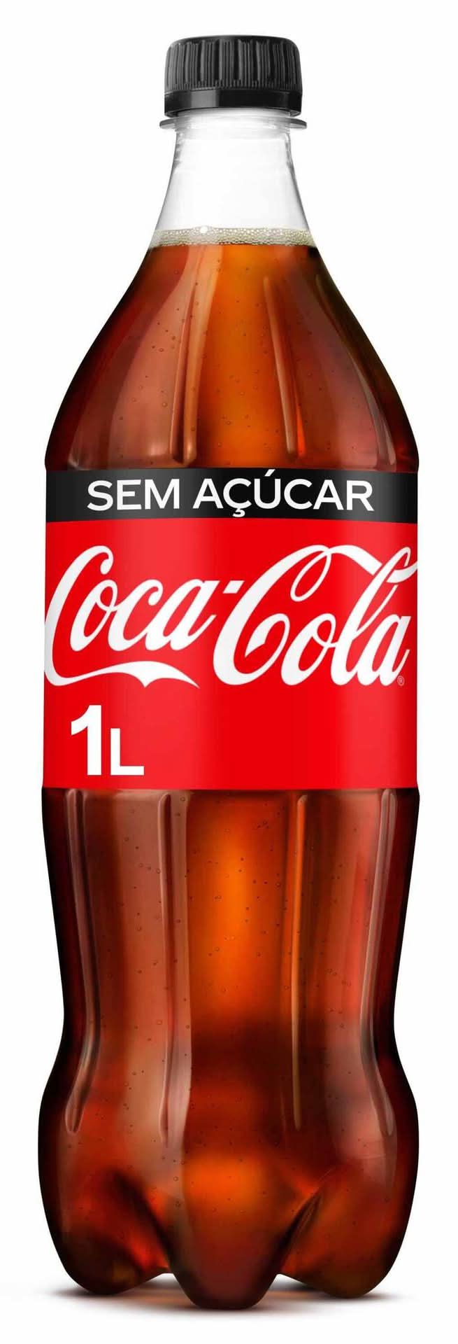 Refrigerante com Gás Cola Zero Coca-Cola (emb. 1 lt)