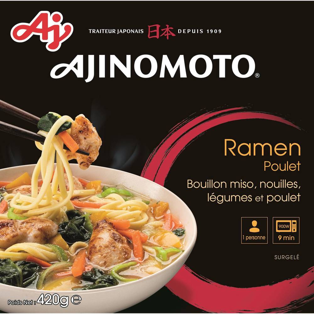 Ajinomoto - Plat cuisiné ramen poulet miso nouilles