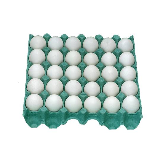 Iana ovos brancos grandes (30 un)