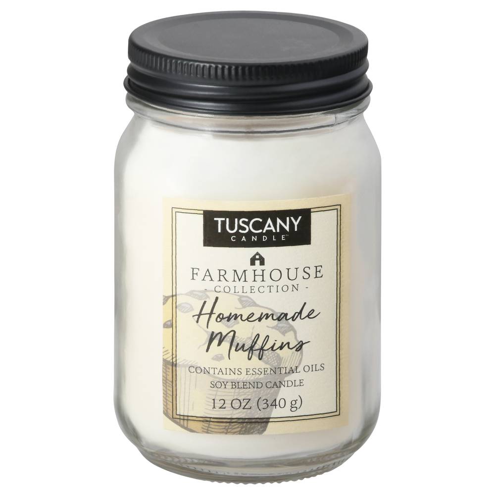 Tuscany Candle Farmhouse Collection Homemade Muffins Soy Blend Candle (soy blend - essentials oils)