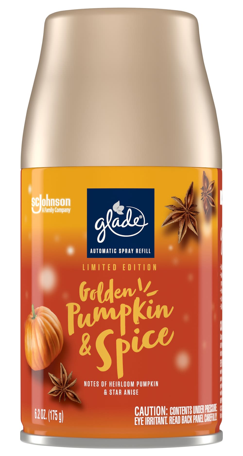Glade Automatic Golden Pumpkin & Spice Spray Refill (6.2 oz)