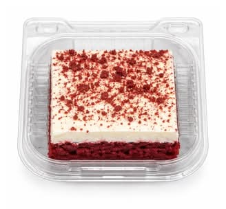 Red Velvet Cake Square With Cream Cheese Icing