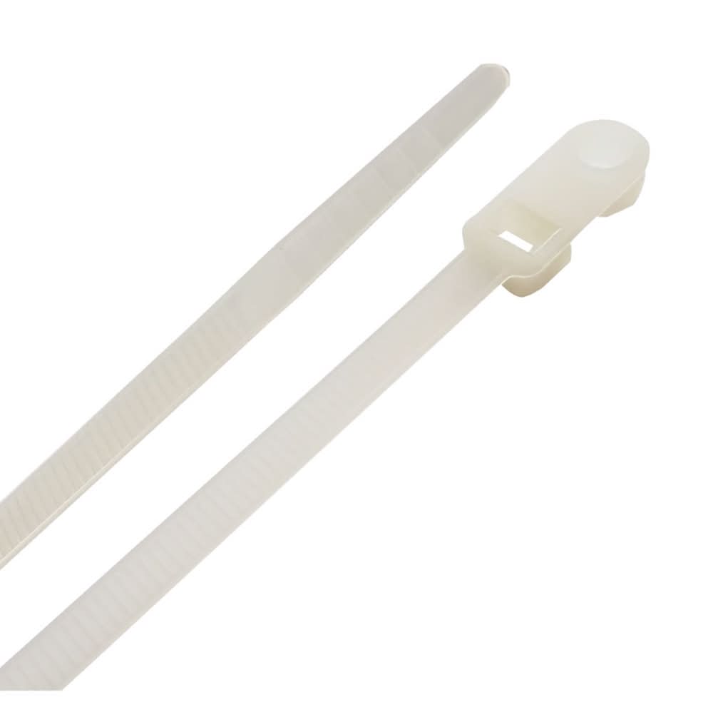 Steel Grip 8 In. L White Cable Tie 20 Pk