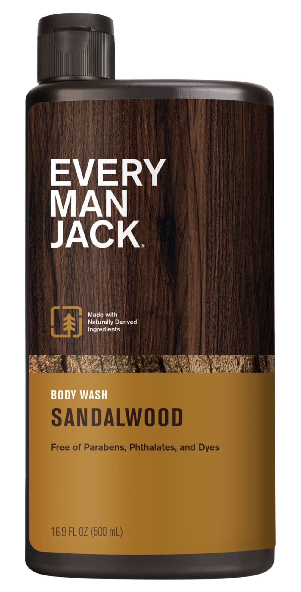 Every Man Jack Body Wash & Shower Gel, Sandalwood (16.9 fl oz)