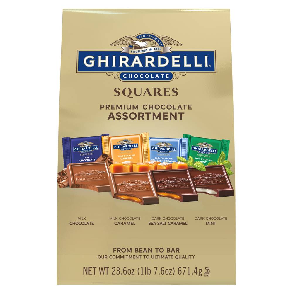 Ghirardelli Premium Chocolate Squares, Assorted (23.6 oz)