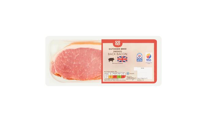 Co-op Smoked Back Bacon 280g