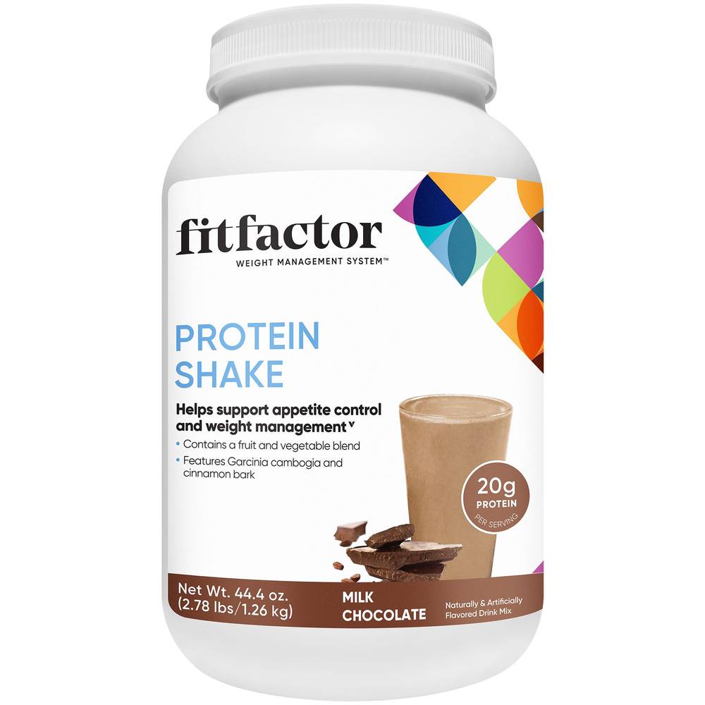 fitfactor Protein Shake Powder, Milk Chocolate (44.4 oz)