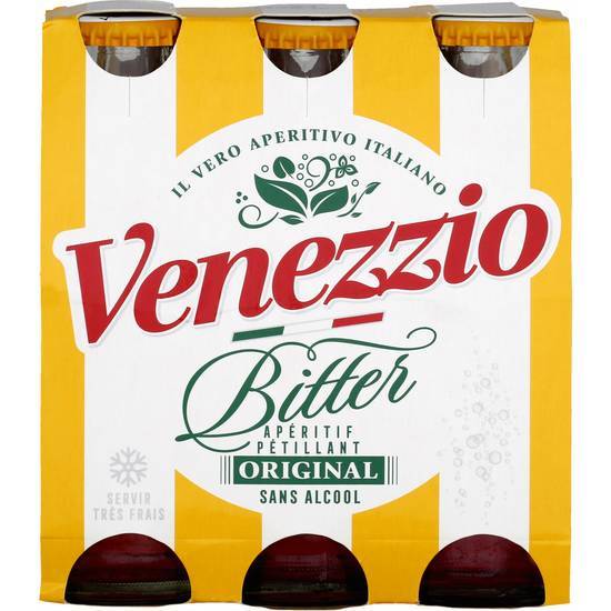 Venezzio - Bitter apéritif pétillant sans alcool (6 pièces, 100 ml)
