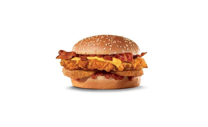 Hand-Breaded Western Bacon Chicken Burger