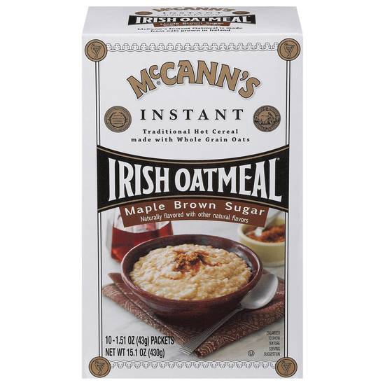 Mccann's Instant Maple & Brown Sugar Irish Oatmeal