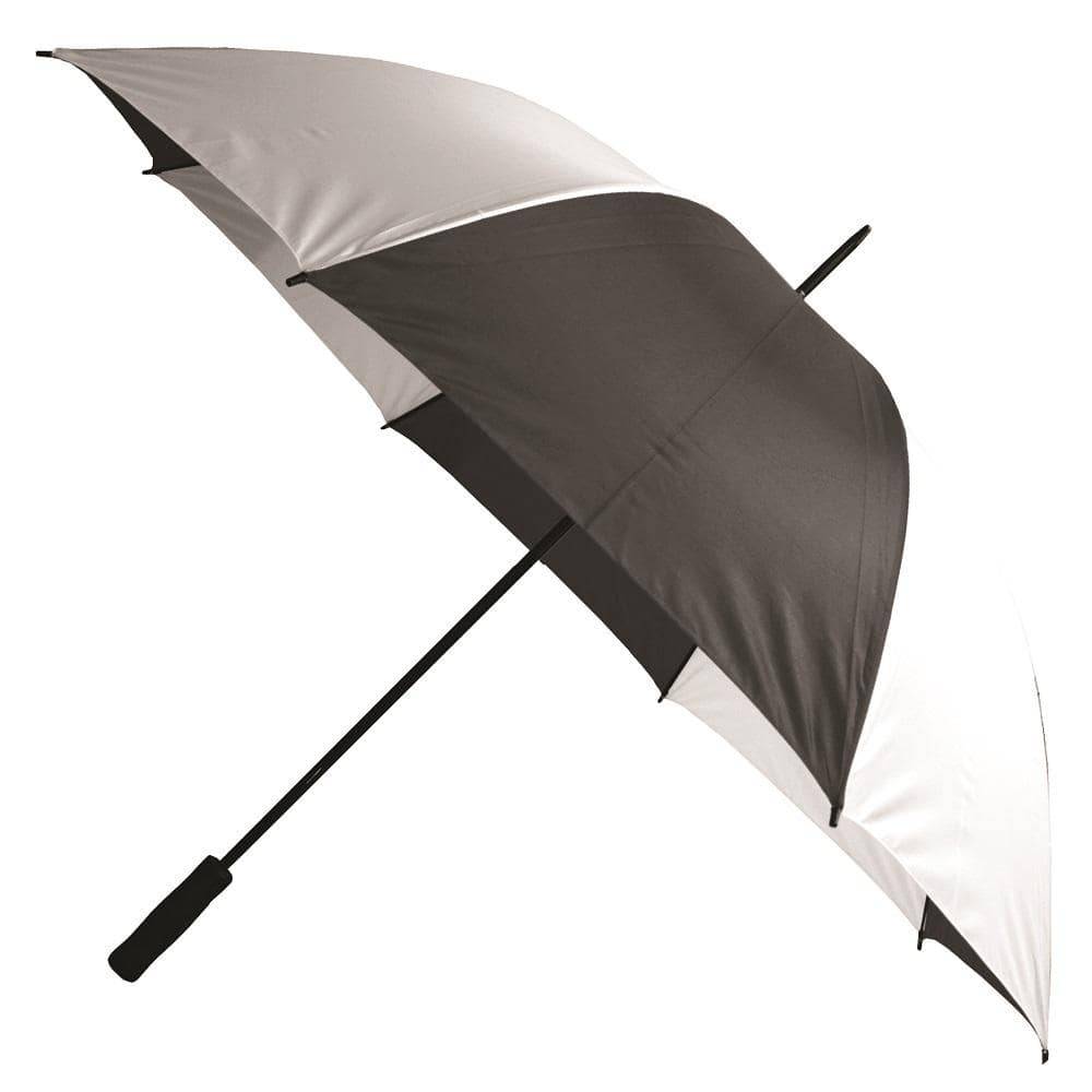 Firm Grip Golf Umbrella, Black - White