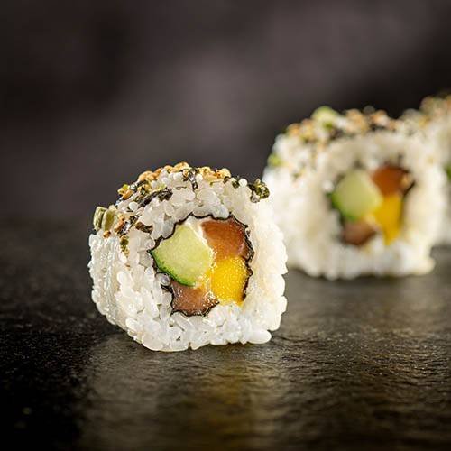 Salmon Yuzu-Mango Roll