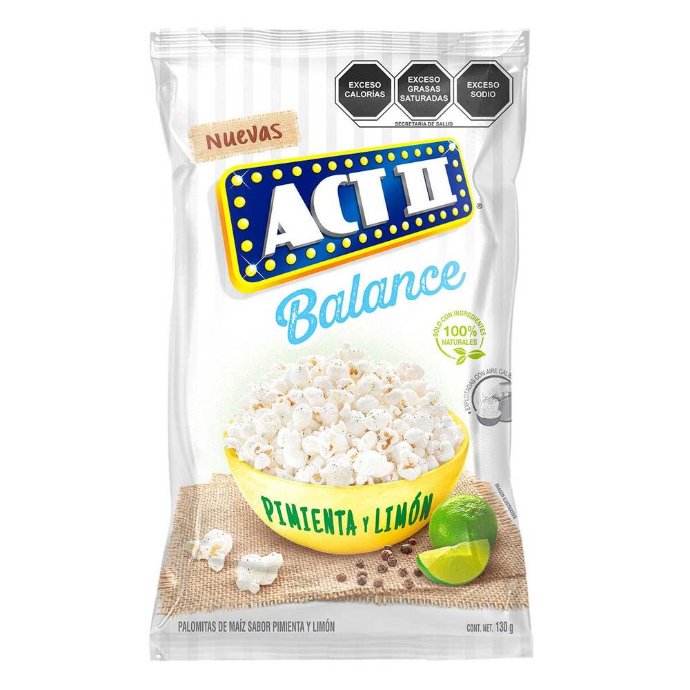 Act II · Palomitas balance pimienta limón (130 g)