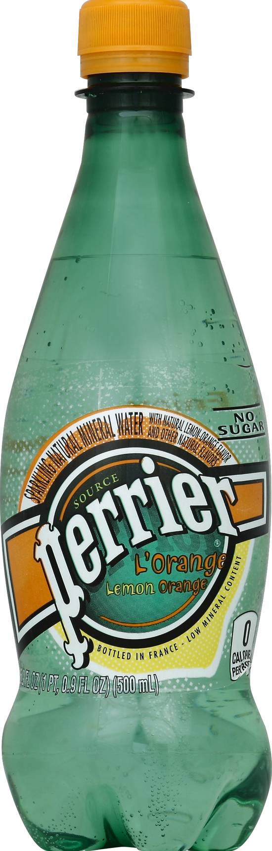 Perrier L'orange Flavored Carbonated Mineral Water (16.9 fl oz)
