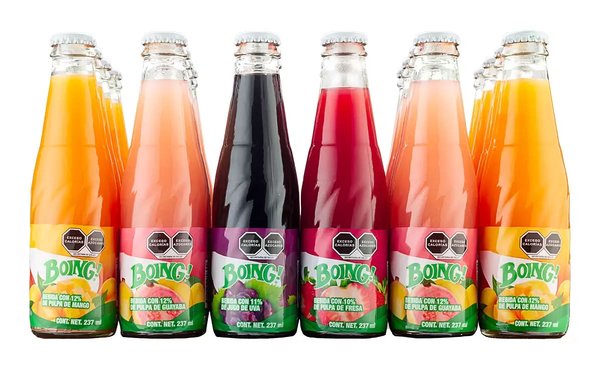 Boing · Bebida de fruta, mango-guayaba-uva-fresa (24 x 237 ml)
