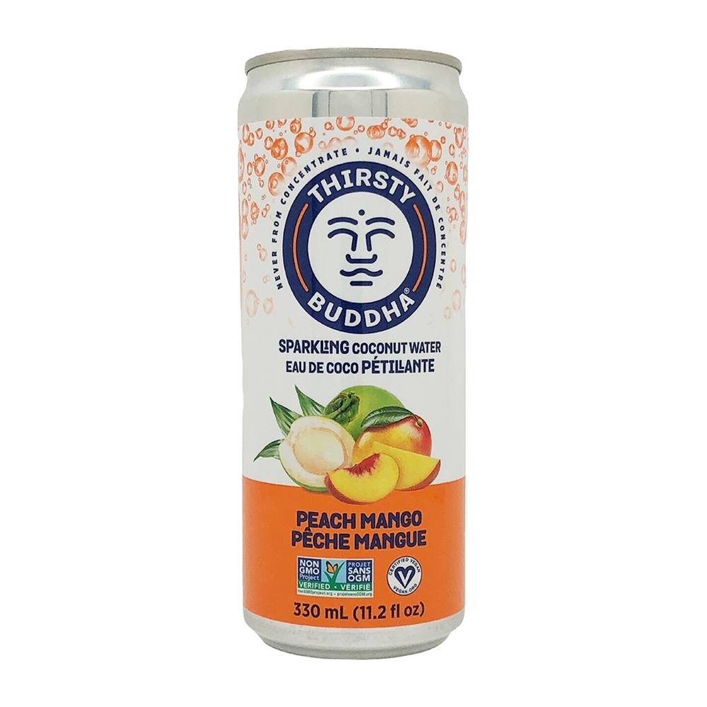 Thirsty Buddha Sparkling Coconut Water With Peach and Mango (330 ml)