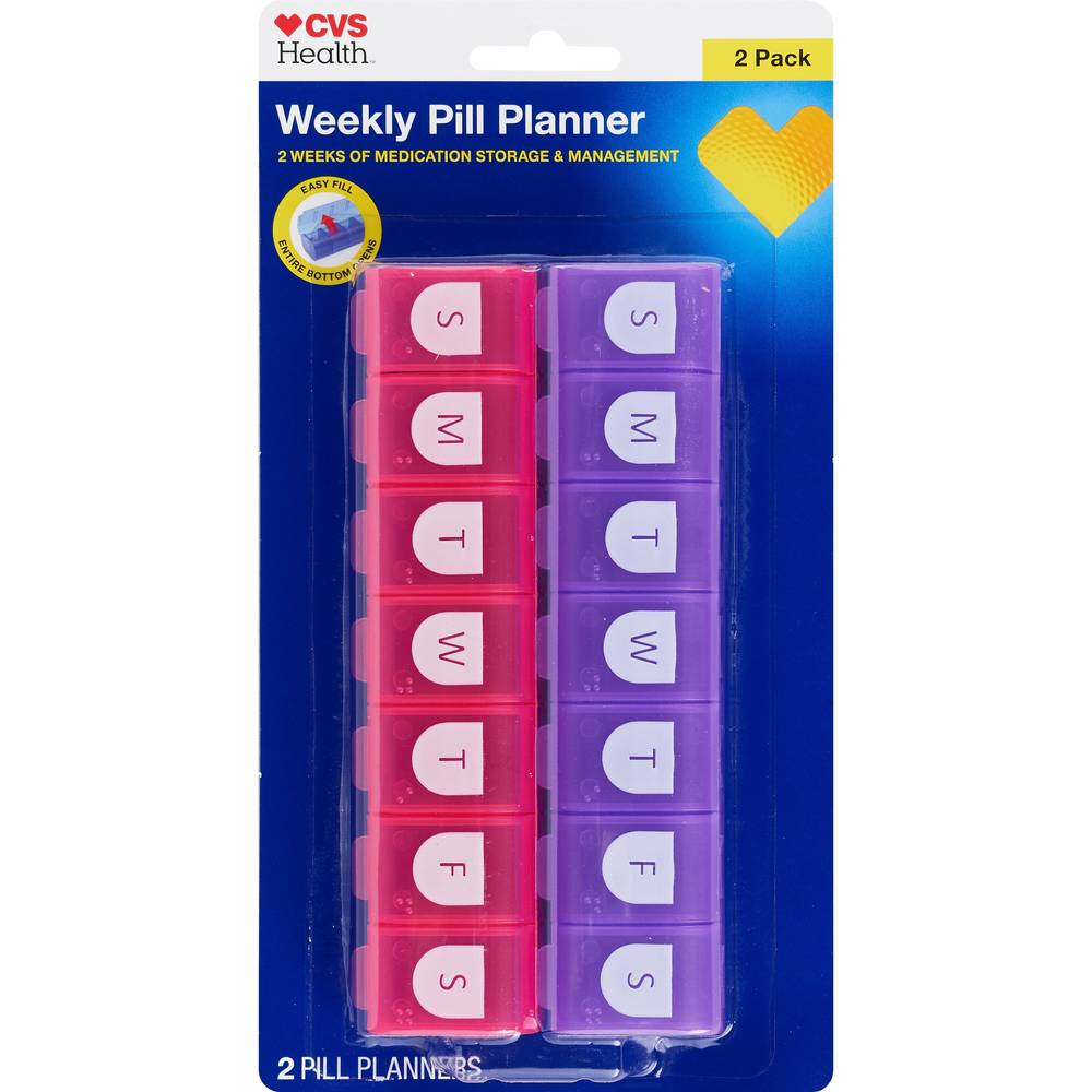 CVS Health Weekly Pill Planner, 2PK