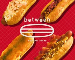 between hot-dog stand