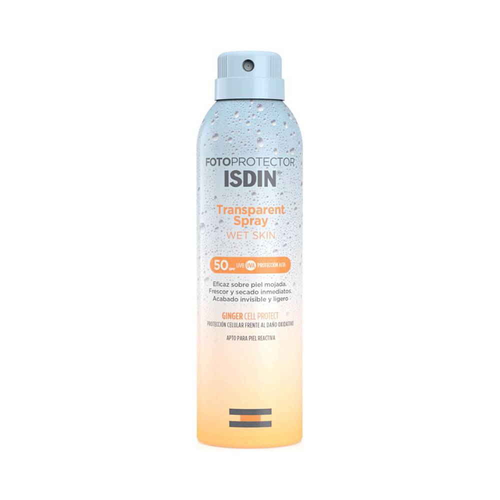 ISDIN fotoprotector transparent wet skin fps 50+ (aerosol 250 ml)