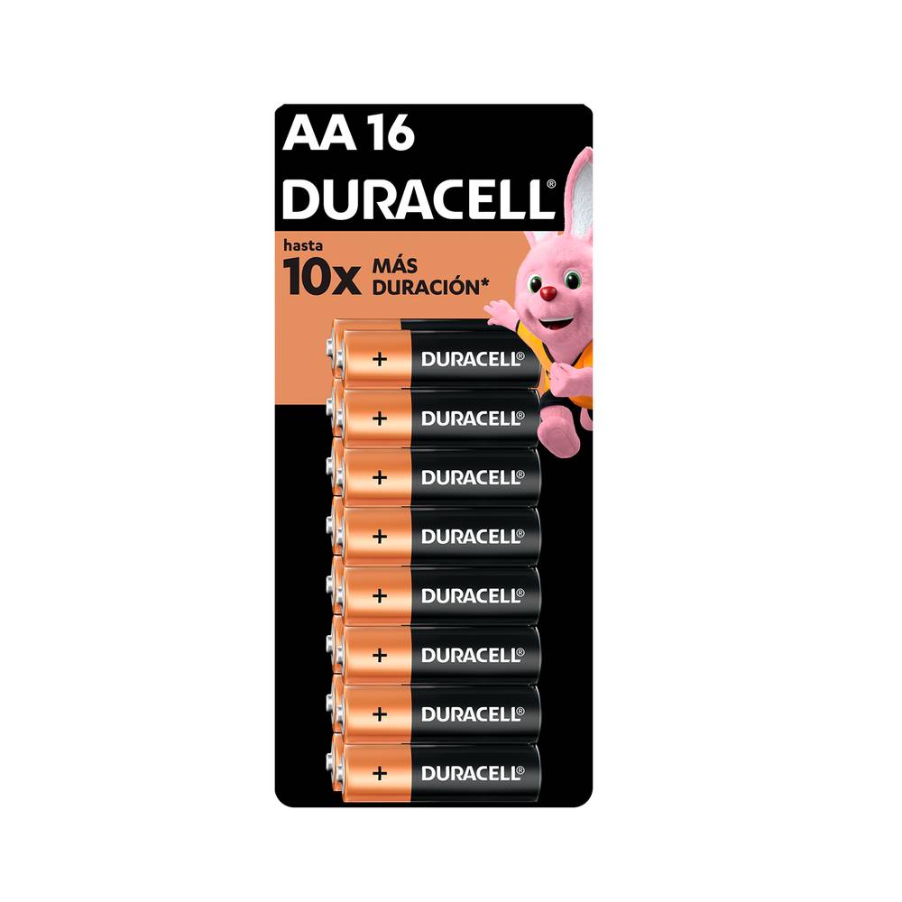 Duracell · Pilas alcalinas aa (16 un)