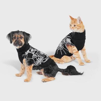 Halloween Spiderweb Dog and Cat Sweater - Hyde & EEK! Boutique™ S