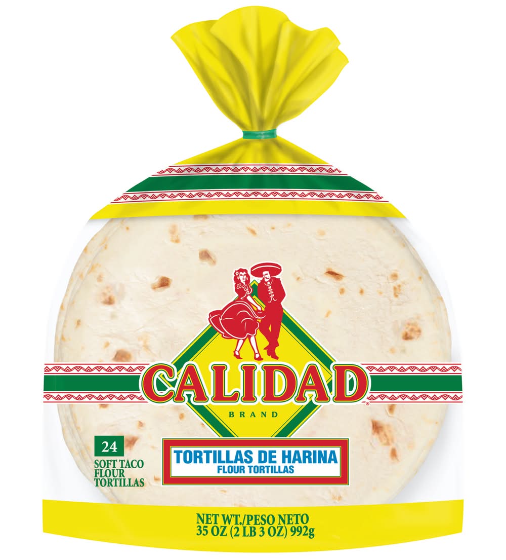 Calidad Flour Tortillas (35 oz, 24 ct)