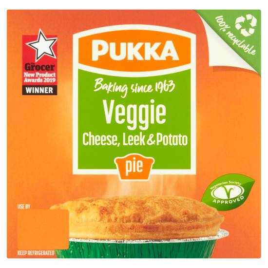 Pukka Veggie Cheese, Leek & Potato Pie