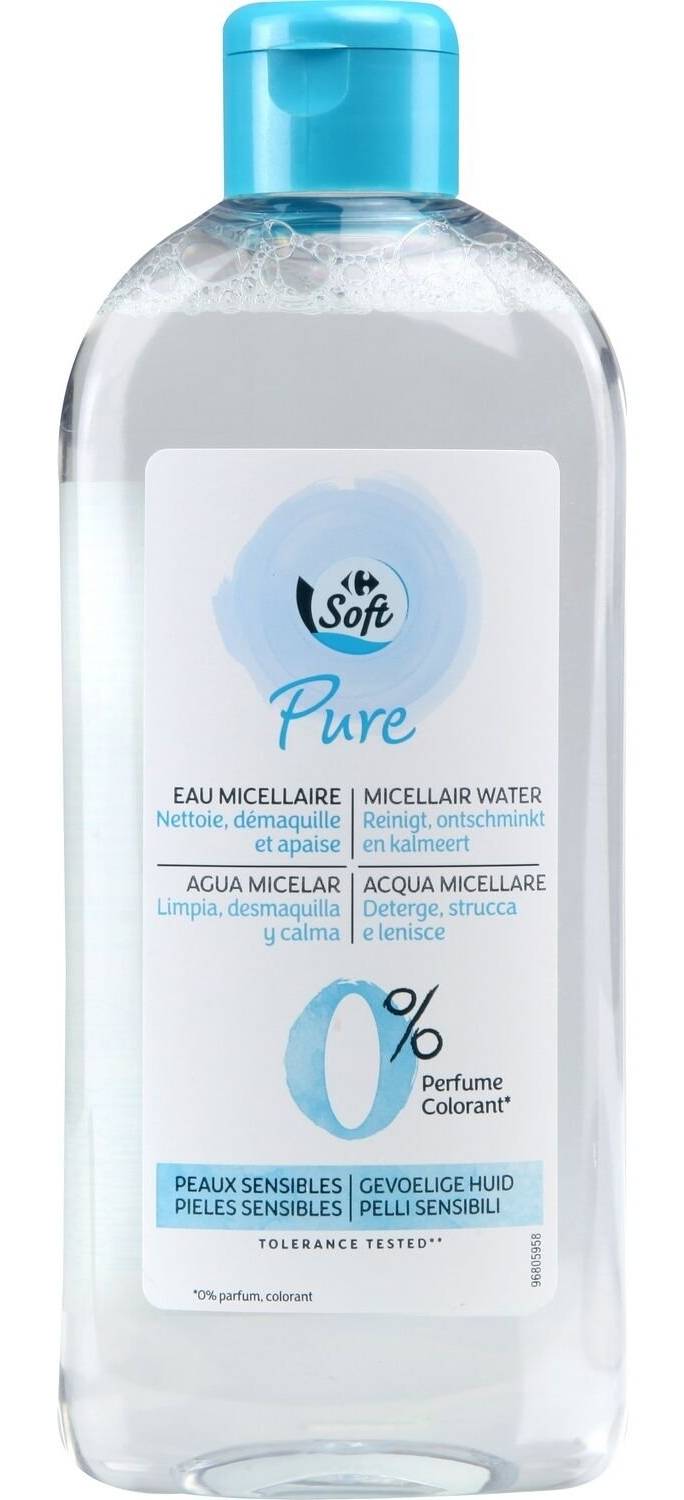 Carrefour Soft - Eau micellaire peaux sensibles (400ml)