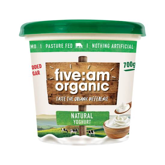 Five:am Organic Natural Yoghurt 700g