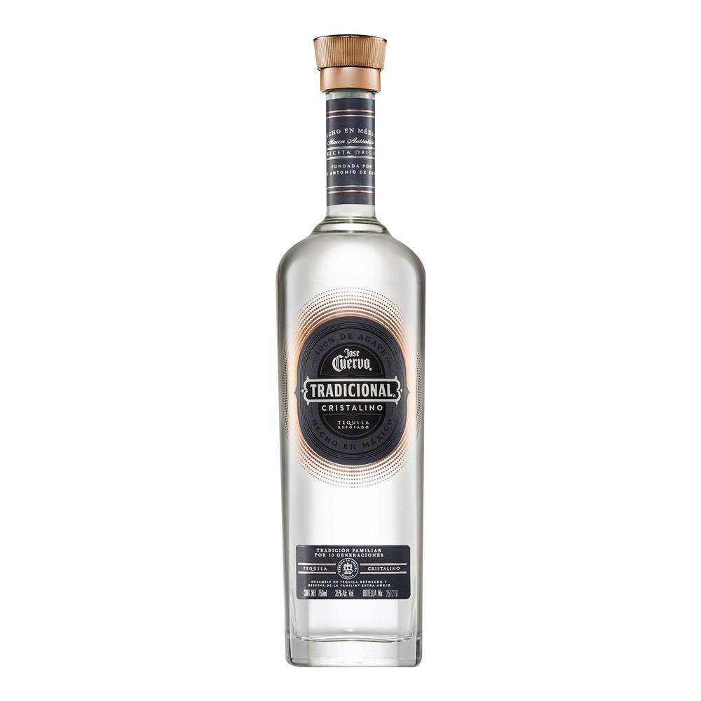 Jose cuervo tequila tradicional cristalino (750 ml)