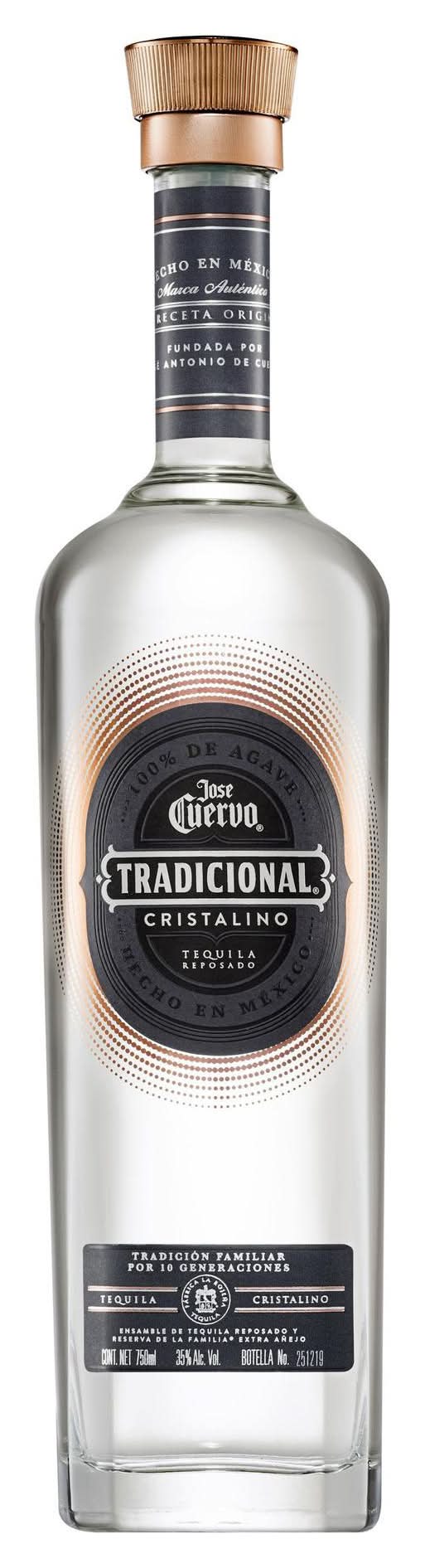 Jose Cuervo · Tradicional tequila reposado cristalino (750 ml)