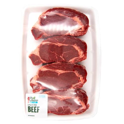 Weis by Nature Grass Fed Boneless Rib Eye Steak Family Pack 3lb Avg