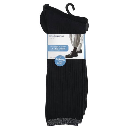Style Essentials Men's Casual Socks (black)