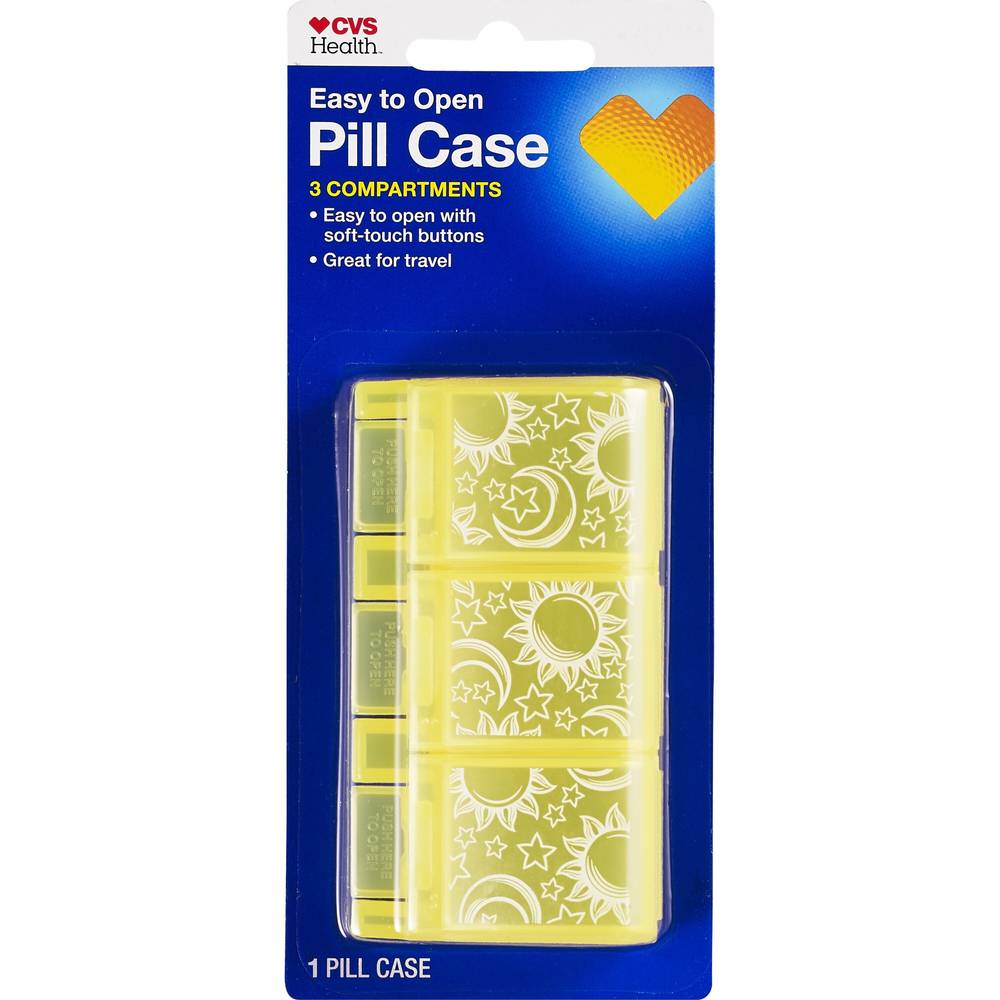 CVS Health 3-Compartment, Soft Touch Pill Container