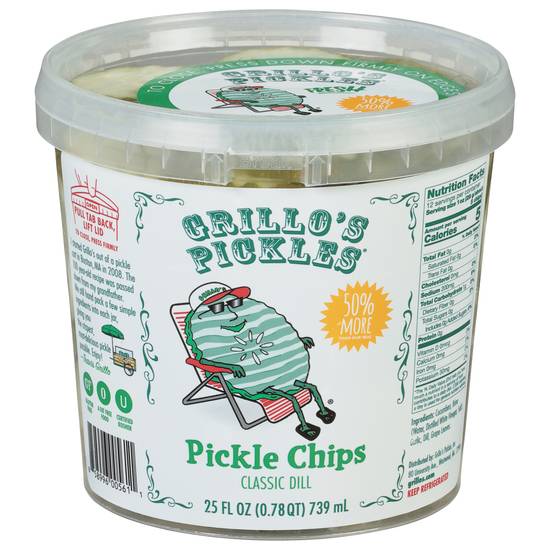 Grillo's Classic Dill Pickle Chips