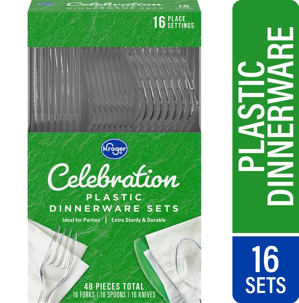Kroger Celebration Plastic Dinnerware Sets (48 ct)