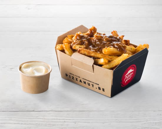 Frietjes met Stoofvleessaus en mayo / Frites à la Sauce Carbonnade et mayo