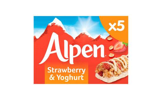 Alpen Cereal Bars Strawberry & Yoghurt 5pk