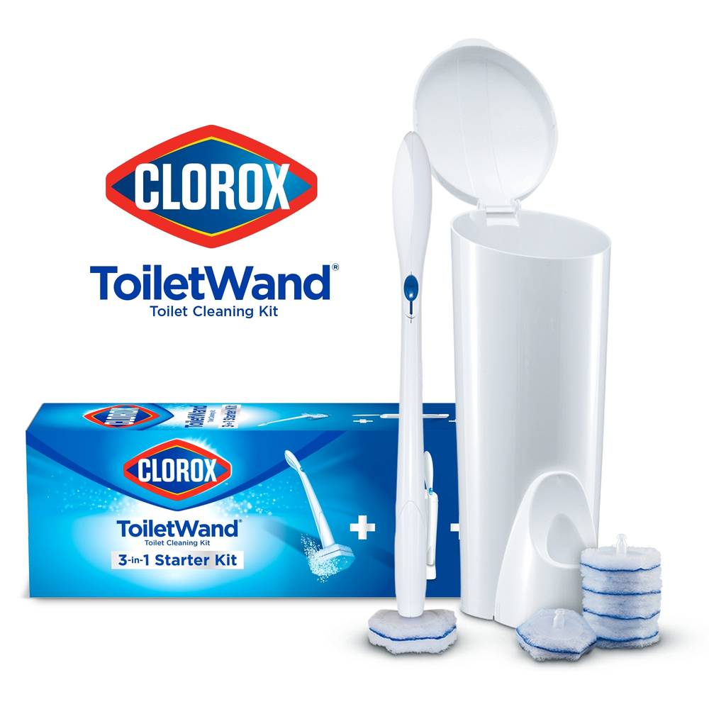 Clorox ToiletWand 3 in 1 Starter Kit Toilet Bowl Cleaner Kit | 4460003191