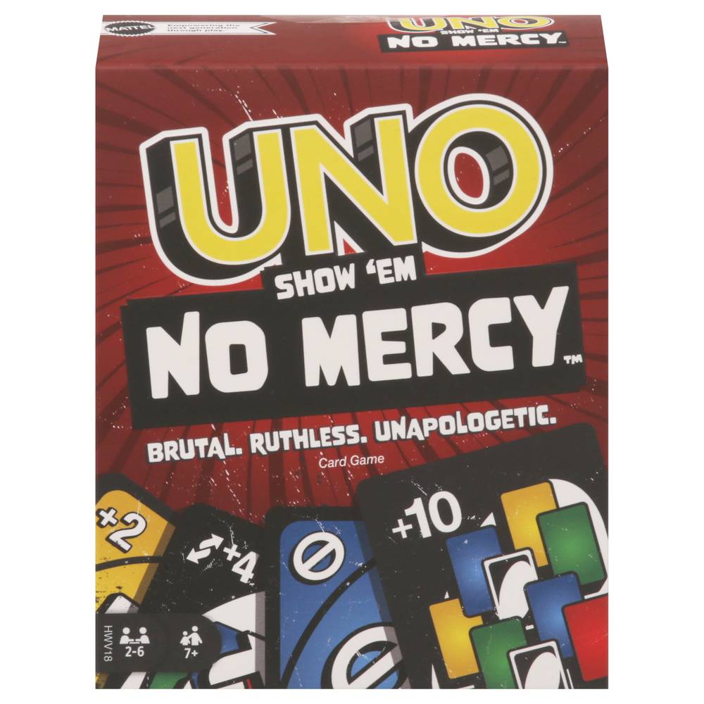 Mattel L Uno No Mercy Card Game