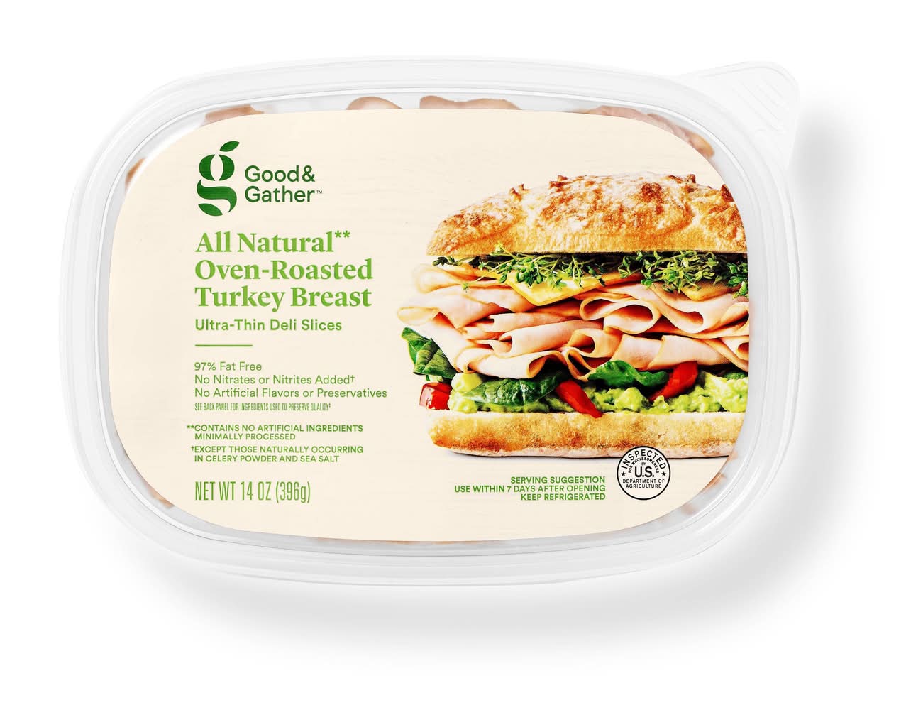Good & Gather All Natural Oven Roasted Turkey Breast (14 oz)