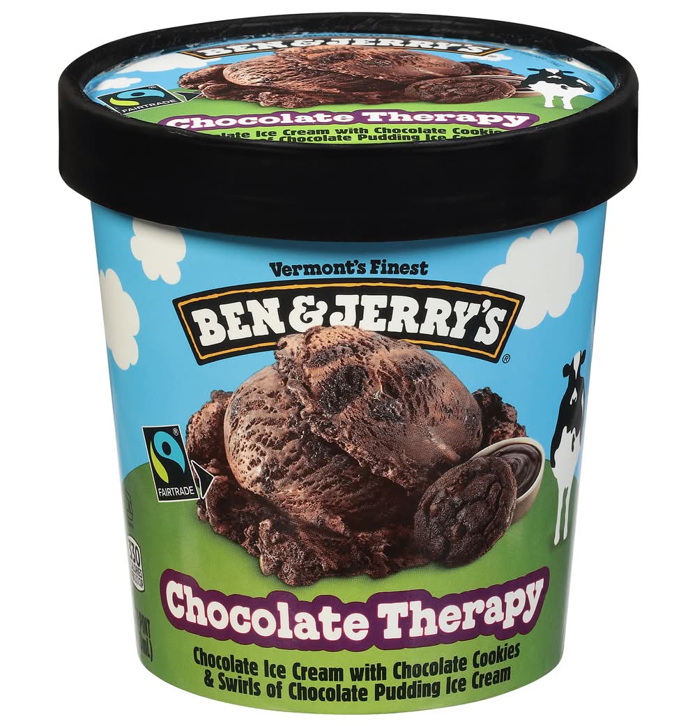 Ben & Jerry's Vermont's Finest Ice Cream, Chocolate Therapy (1 pint)