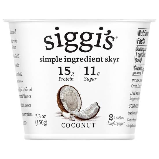 Siggi's Lowfat Coconut Yogurt