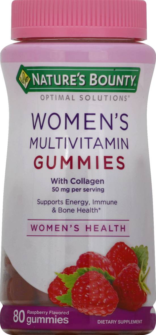 Nature's Bounty Women's Multi Vitamin 50 mg Raspberry Flavored Gummies (80 ct)