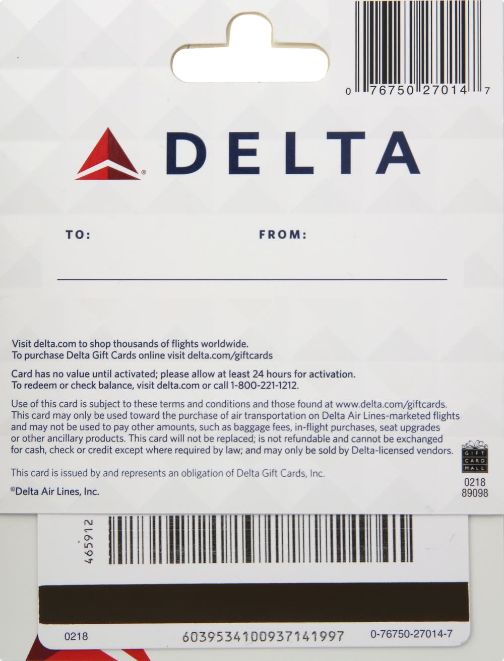 Delta Gift Card Delivery Near Me | Order Online | Uber Eats