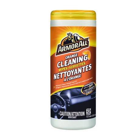 Armor all armor all serviettes nettoyantes à l’orange (serviettes nettoyantes à l’orange) - orange cleaning wipes (25 units)