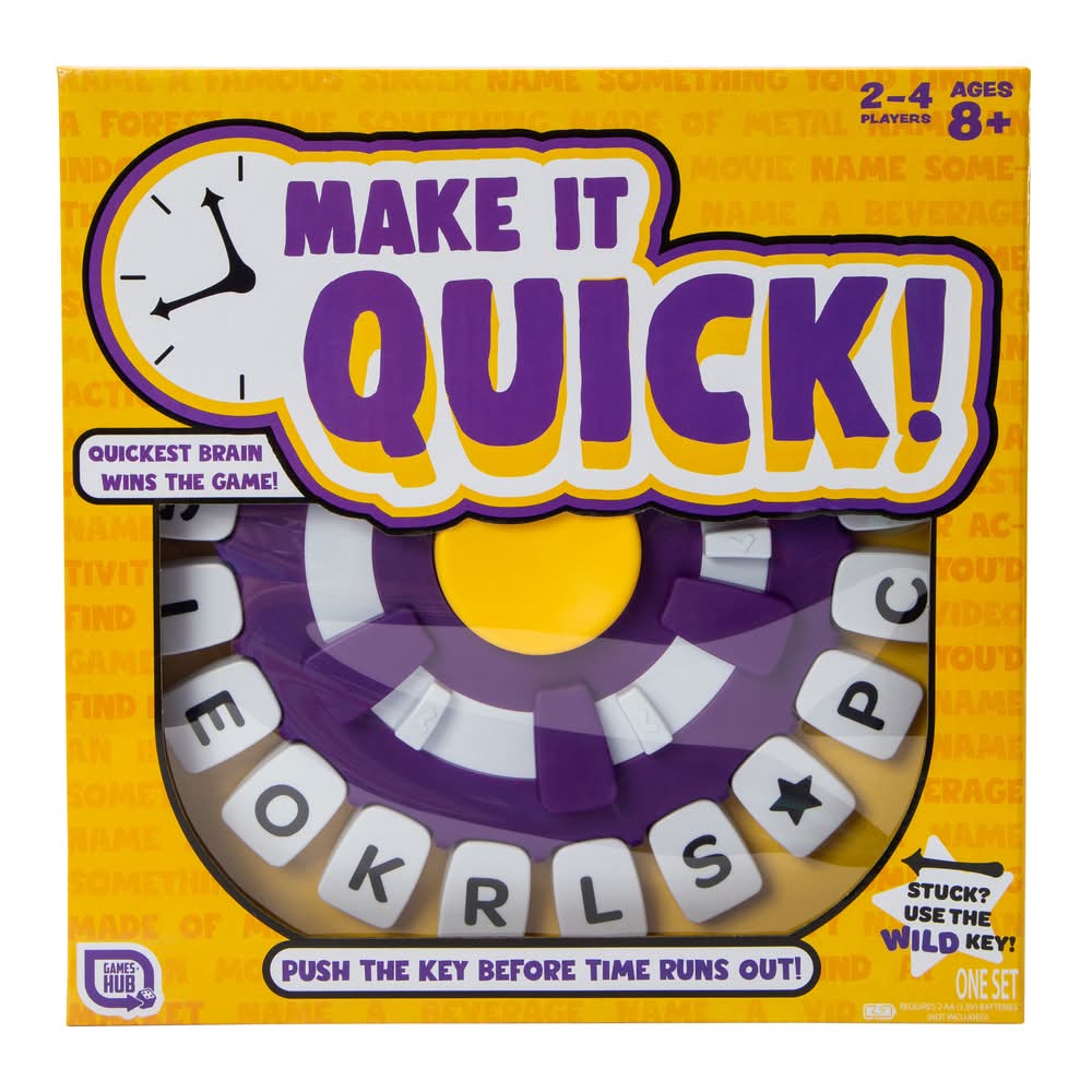 Games Hub Make It Quick! Board Game 8+ Years