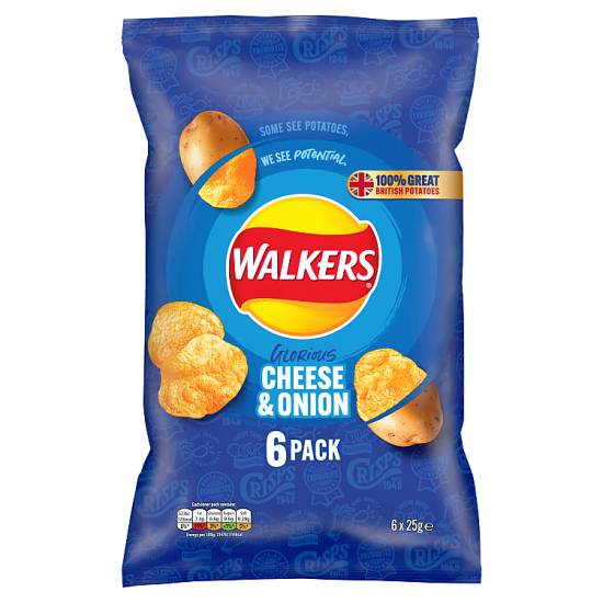 Walker's Cheese & Onion Crisps