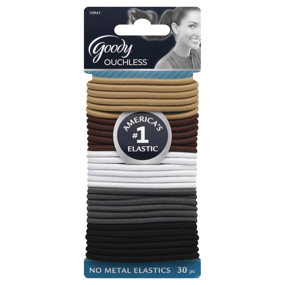 Goody No-Metal Assorted Neutral Colors Elastics (30 ct)